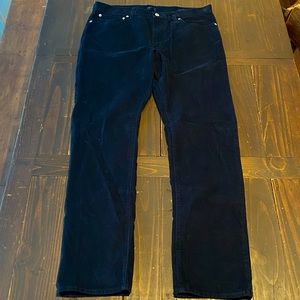 J. Crew Mens Navy Blue Corduroy pants 33/32